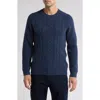 Rodd & Gunn Jacobs Town Cable Stitch Sweater In Rich Sapphire