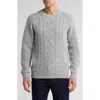 Rodd & Gunn Jacobs Town Cable Stitch Sweater In Stone