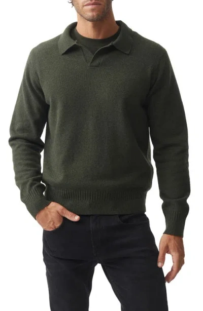 Rodd & Gunn Kingswood Polo Sweater In Thyme