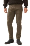 Rodd & Gunn Motion Melange Straight Fit Jeans In Nutmeg In Army