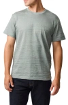 Rodd & Gunn Leith Valley Jacquard Fitted Tee In Sage Green