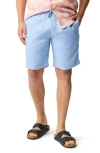 Rodd & Gunn Linen 9 Resort Shorts In Chambray
