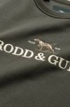 Rodd & Gunn Logo Embroidered Crewneck Sweatshirt In Loden