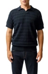 Rodd & Gunn Marriot Island Texture Polo In Eclipse