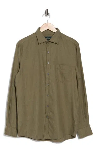 Rodd & Gunn Martinborough Long Sleeve Cotton Button-up Shirt In Sage