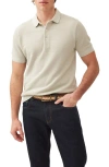Rodd & Gunn Masons Regular Fit Flat Knit Polo Shirt In Stone