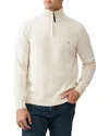 Rodd & Gunn Rodd And Gunn Merrick Bay Quarter-zip Sweater In Oat