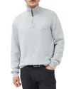Rodd & Gunn Cashmere Merino Half-zip Sweater In Sky