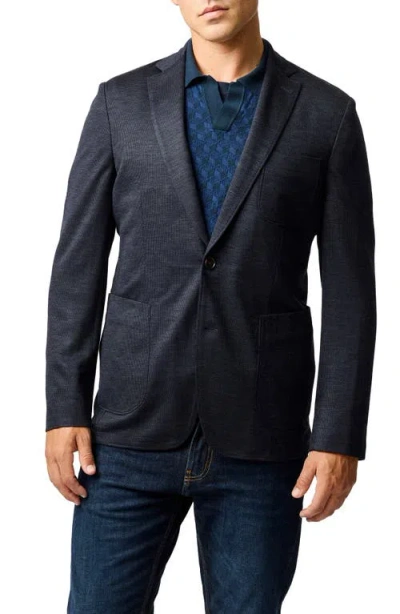 Rodd & Gunn Moorefield Sports Fit Textured Sport Coat In Indigo