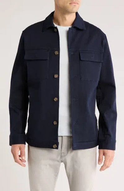 Rodd & Gunn Nagle Cove Stretch Cotton Shirt Jacket In Navy