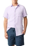 Rodd & Gunn Palm Beach Sports Fit Short Sleeve Linen Button-up Shirt