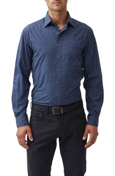RODD & GUNN RODD & GUNN PINOTAGE ORIGINAL FIT FLORAL MEDALLION BUTTON-UP OXFORD SHIRT
