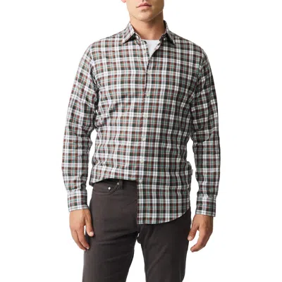 Rodd & Gunn Polstead Plaid Cotton Twill Button-up Shirt In Forest