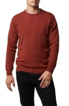 Rodd & Gunn - Cox Road Chunky Crew Neck Knit In Garnet Red Ep1011 In Rust