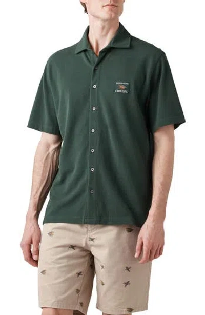 Rodd & Gunn Rusty Spinner Knitted Shirt In Forest