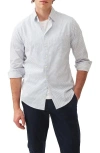 Rodd & Gunn Samson Bay Sports Fit Diamond Print Cotton Button-up Shirt In White