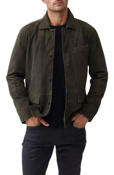 Rodd & Gunn Somerset Leather Jacket In Mouse