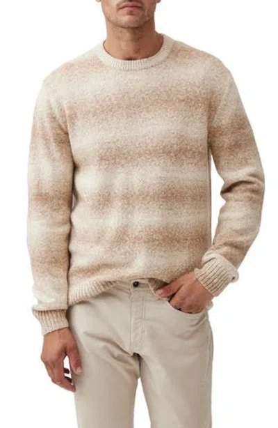 RODD & GUNN RODD & GUNN WAVE BREAK STRIPE COTTON BLEND CREWNECK SWEATER