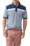 Rodd & Gunn Whitby Color Block Regular Fit Polo Shirt In Indigo
