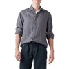 Rodd & Gunn White Pine Avenue Check Linen Button-up Shirt In Rust