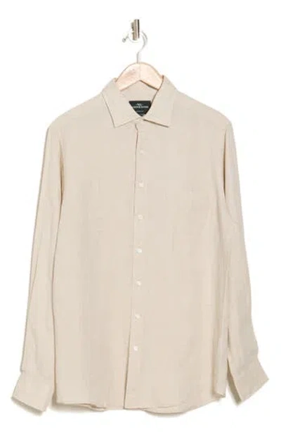 Rodd & Gunn Willowbank Sports Fit Linen Button-up Shirt In Flax