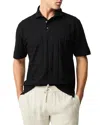 Rodd & Gunn Rosskeen Jacquard Regular Fit Polo Shirt In Noir