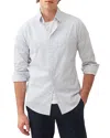 Rodd & Gunn Samson Bay Sports Fit Diamond Print Cotton Button-up Shirt In White