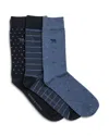 Rodd & Gunn Seacliff Dress Sock, Pack Of 3 In Blue Multi