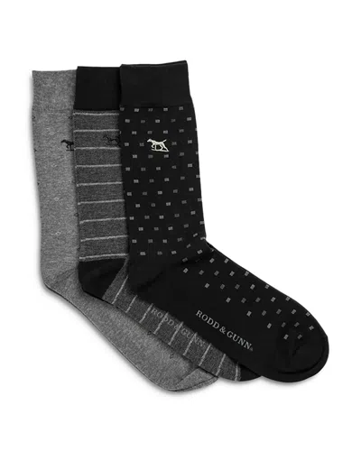 Rodd & Gunn Seafcliff Multi Sock 3 Pack In Nero Multi