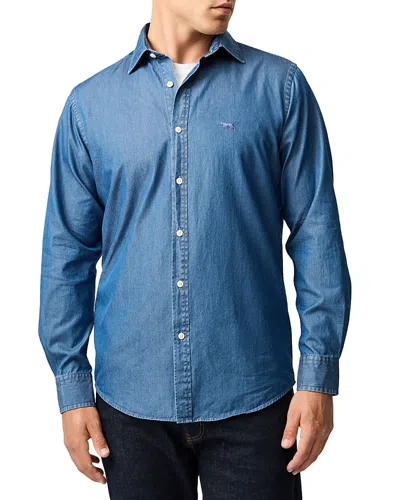 Rodd & Gunn Spring Creek Long Sleeve Shirt In Indigo