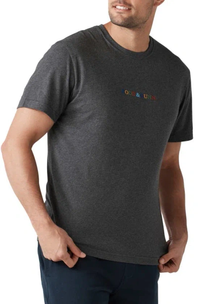 Rodd & Gunn St. Mary Embroidered T-shirt In Charcoal