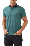 Rodd & Gunn Stanley Sports Fit Dot Short Sleeve Polo In Jade