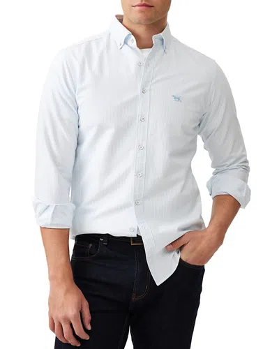 Rodd & Gunn Gunn Oxford Stripe Sports Fit Shirt In Capri