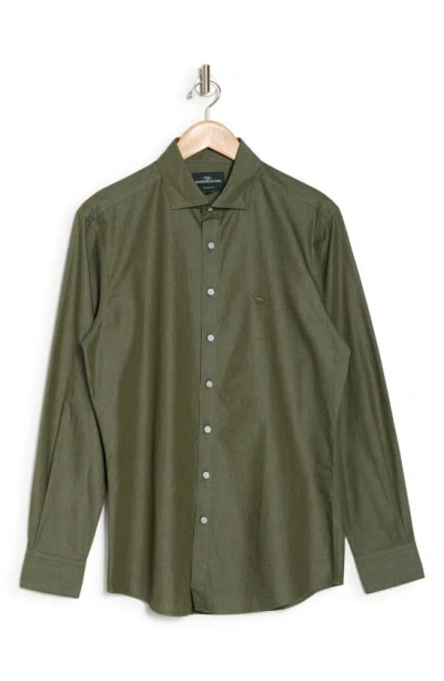 Rodd & Gunn Sunrise Beach Sports Fit Cotton Button-up Shirt In Khaki