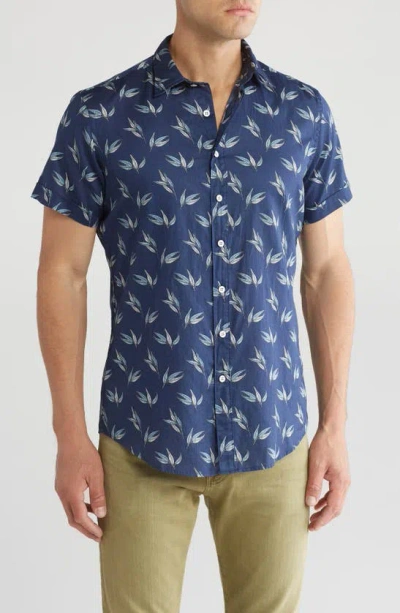 Rodd & Gunn Three Mile Short Sleeve Woven Shirt In Sky