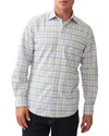 Rodd & Gunn Westgate Printed Button Front Shirt In Snow