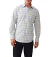 Rodd & Gunn Westgate Printed Button Front Shirt In White