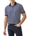 Rodd & Gunn Wye Creek Stripe Cotton Jacquard Polo In Blue
