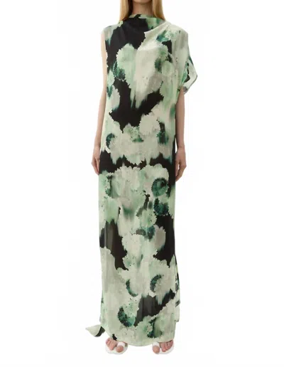 Rodebjer Alana Dress In Blurry Flower Green