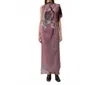 Rodebjer Alana Maxi Dress In Moonscape Purple In Pink