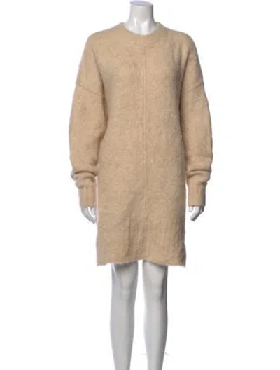 Pre-owned Rodebjer Alpaca Knee-length Dress In Neutral