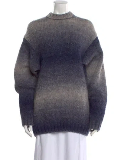 Pre-owned Rodebjer Alpaca Printed Sweater W/ Tags In Blue
