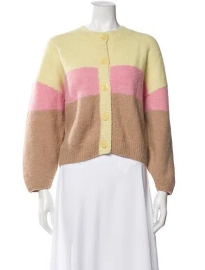 Pre-owned Rodebjer Alpaca Striped Sweater In Pink