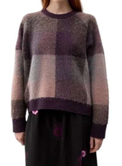 Rodebjer Anais Knitted Sweater In Wine In Multi