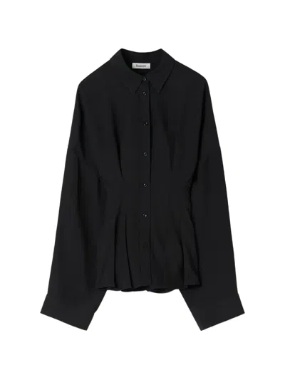 Rodebjer Apollo Cinched-waist Shirt In Black