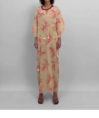 Rodebjer Begonia Maxi Dress In Seaweed In Nude