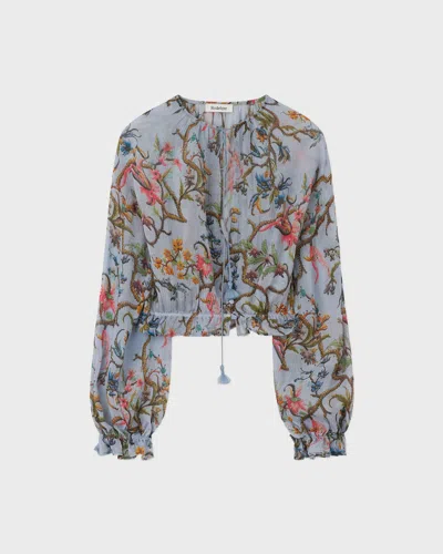 Rodebjer Blouse Piper Trailing In Blue