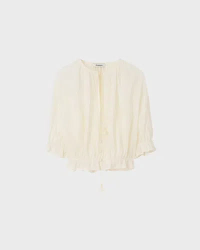 Rodebjer Blouse Perla Pliss In Yellow