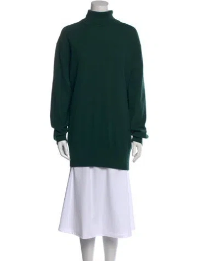 Pre-owned Rodebjer Cashmere Turtleneck Sweater In Green