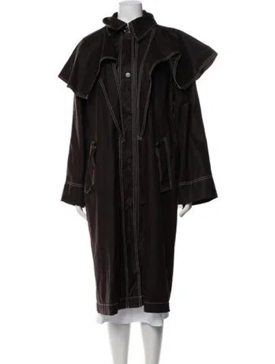 Pre-owned Rodebjer Coat In Brown